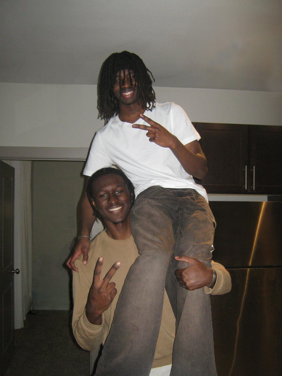 Edited photo of Ebrima and his cousin