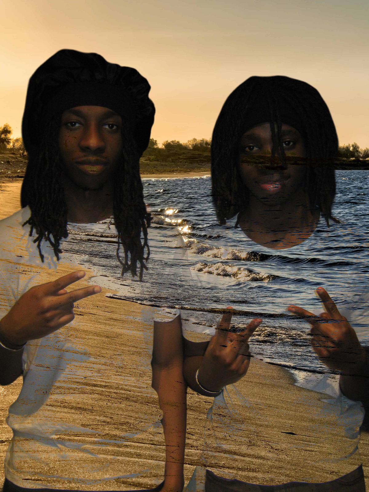 Edited photo of Ebrima and his brother