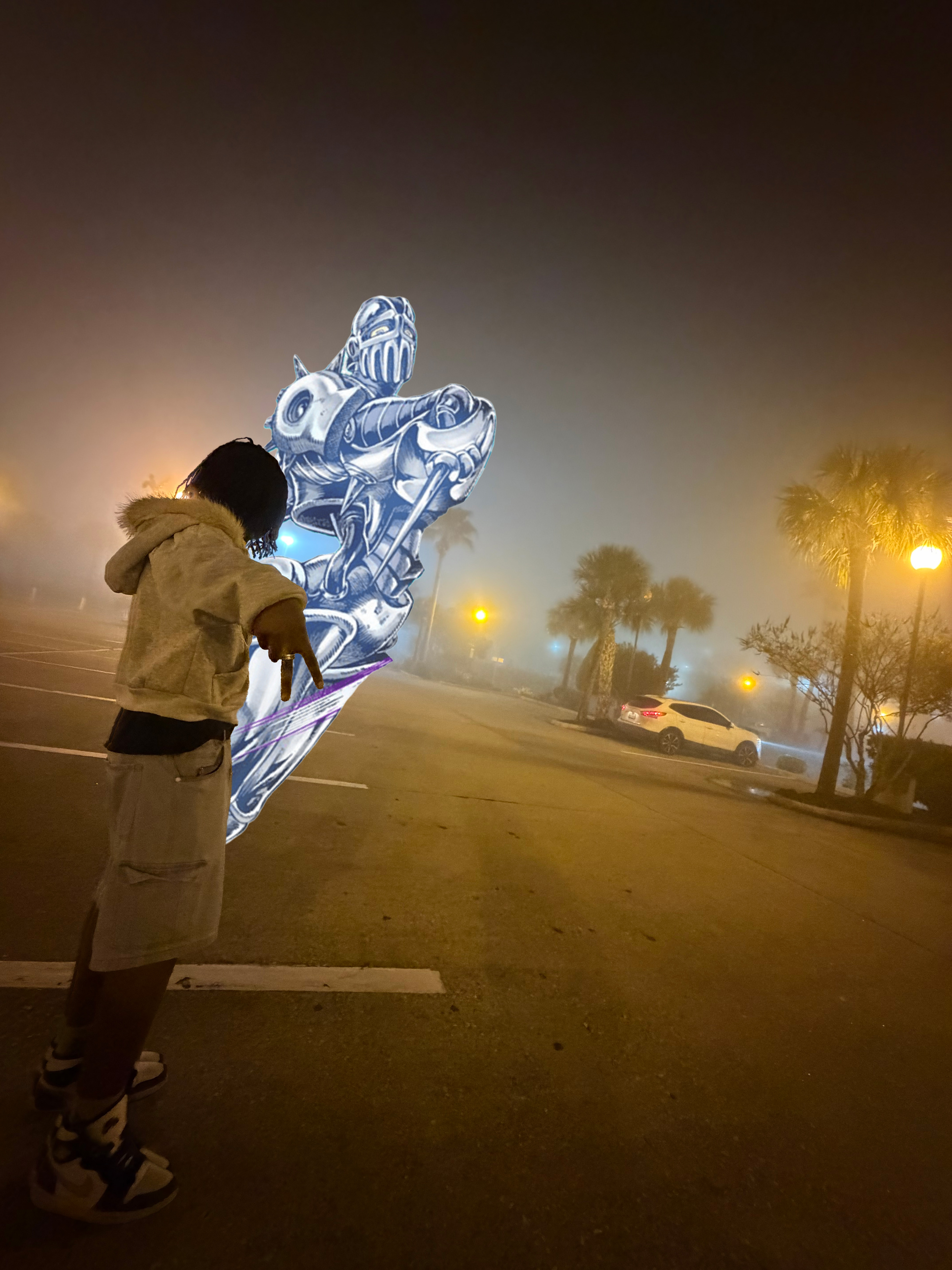 Edited photo of Ebrima hitting a sick pose